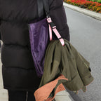 Portable Black Nylon Anti-Theft Luggage Strap, Bag Clip for Multi-Tool, Camping & Hiking
