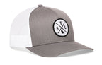 Atlanta Trucker Hat  |  Gray-White ATL X Snapback