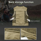 Men’s Summer Tactical Vest: 14-Pocket, Mesh, Ideal for Hiking, Fishing, Photography & Work