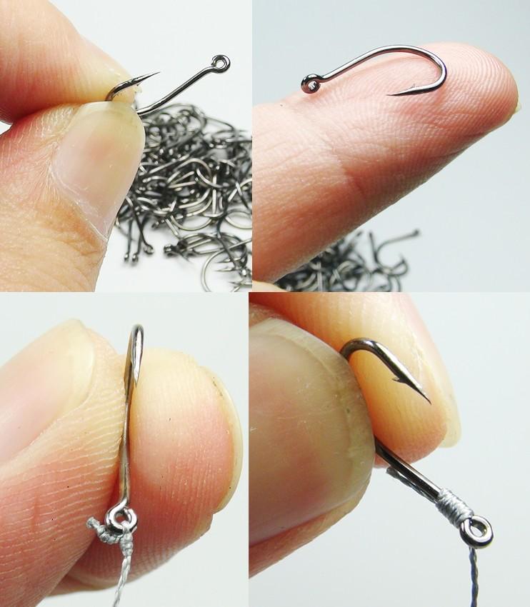 Rompin 50Pcs/box Size #2-15 High Carbon Steel Circle Owner Fishing Hooks