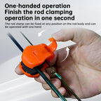2PCS Fishing Rod Holder Clip - Compact, Wall-Mounted Fixer Strap
