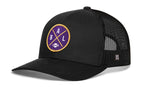 Baltimore Trucker Hat  |  Black BAL X Football Snapback