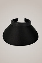 Black Wide Brim Slide On Visor