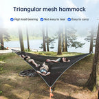 2025 Portable triangular camping hammock with air polymer, multi-scene travel use.