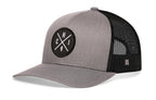 Chicago Trucker Hat  |  Gray-Black CHI X Snapback
