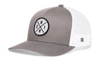 Chicago Trucker Hat  |  Gray-White CHI X Snapback