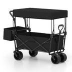 Collapsible Wagon with Removable Canopy and Detachable Storage Bag
