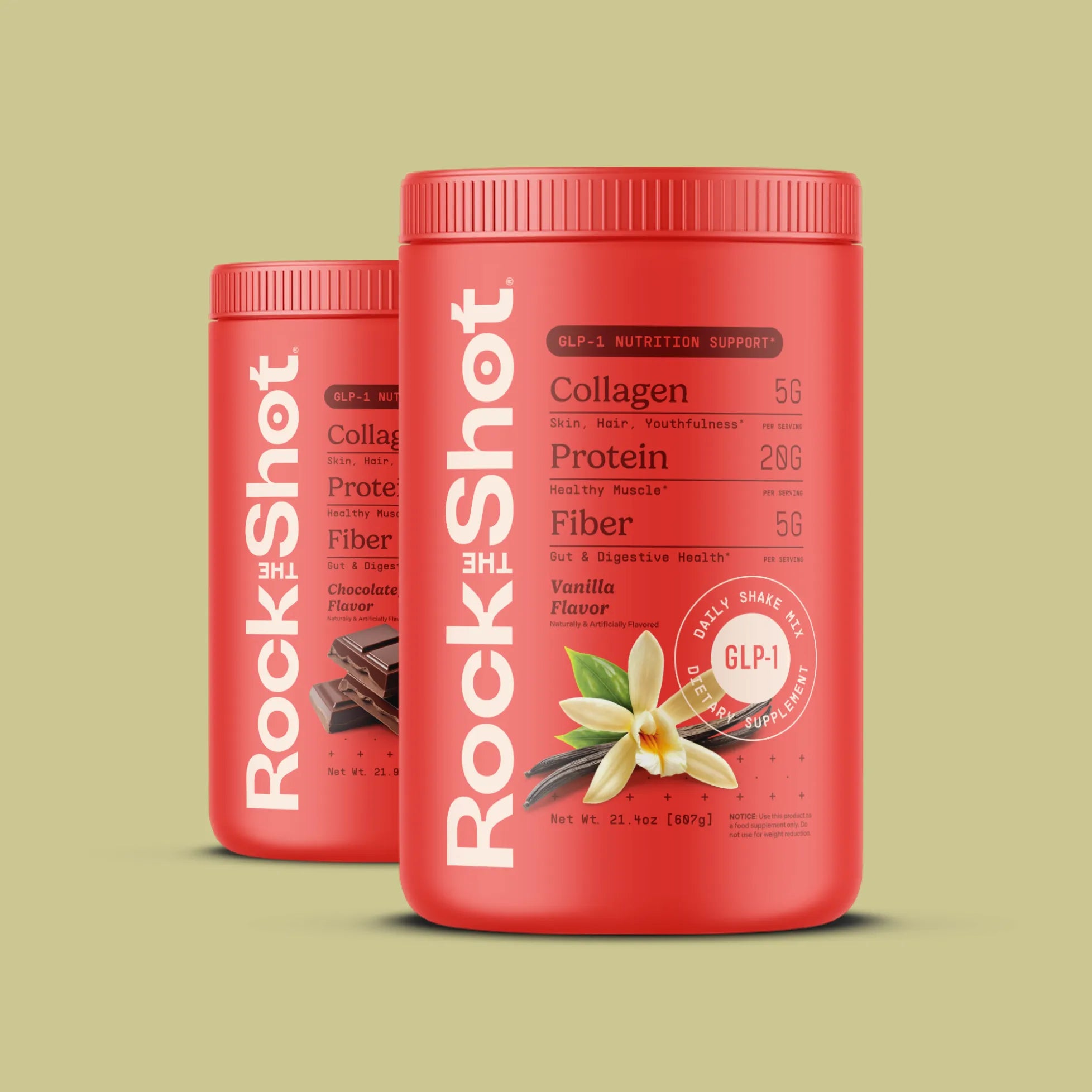 Rock The Shot - GLP-1 Daily Nutrition Shake | Protein, Collagen, Fiber & Essential Vitamins