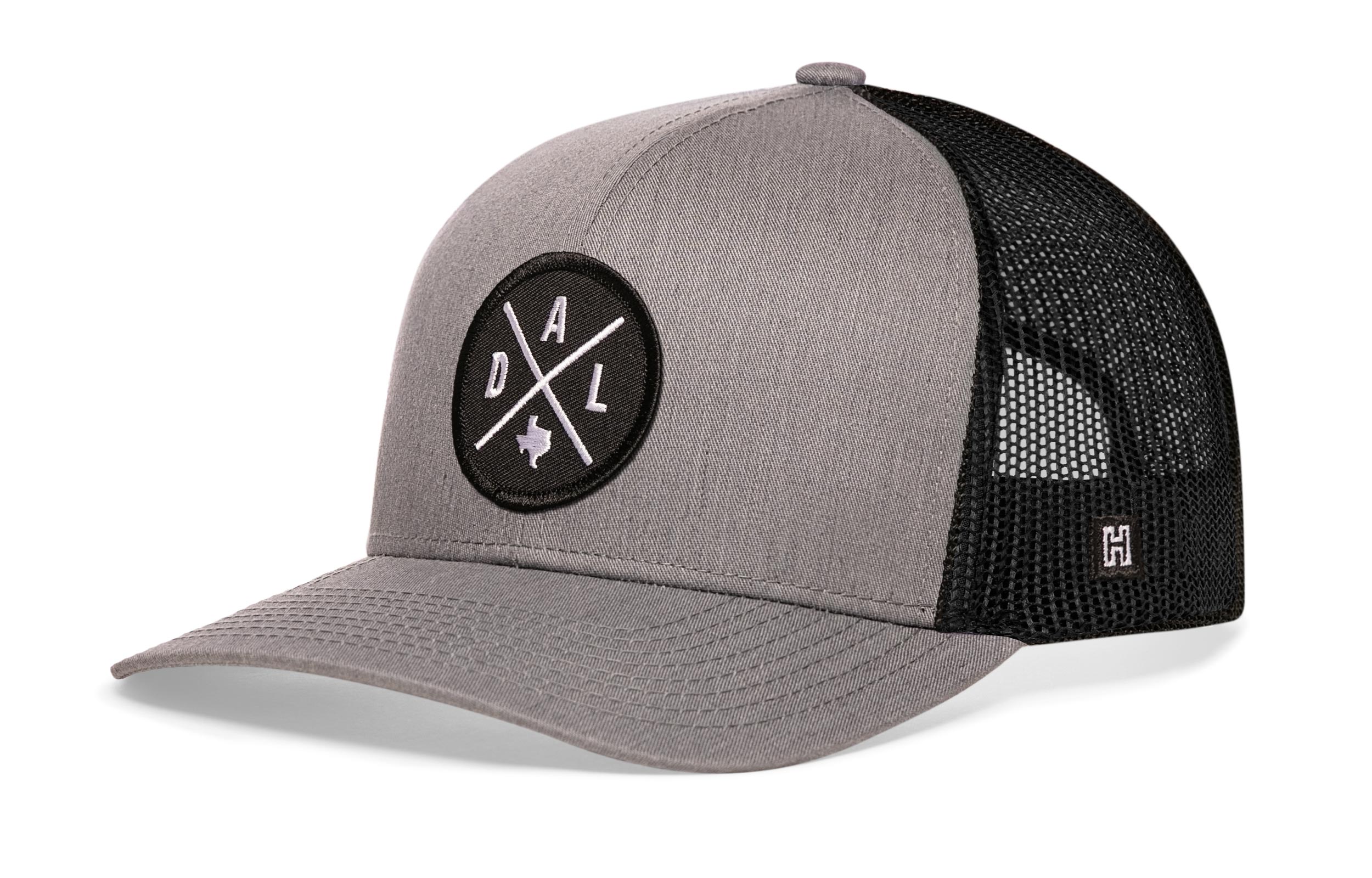 Dallas Trucker Hat  |  Gray-Black DAL X Snapback