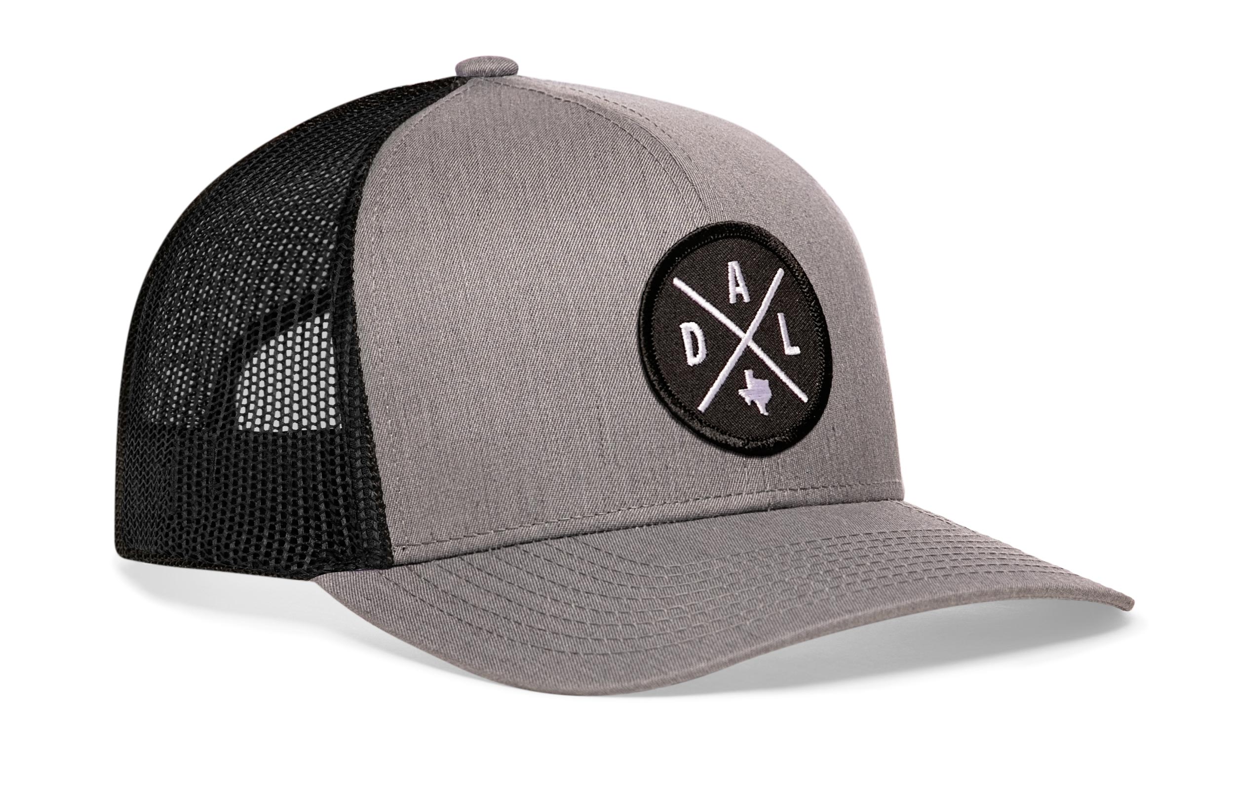 Dallas Trucker Hat  |  Gray-Black DAL X Snapback