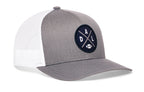 Dallas Trucker Hat  |  Gray-White DAL X Football Snapback