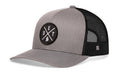 Detroit Trucker Hat  |  Gray-Black DET X Snapback