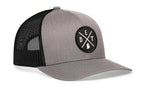 Detroit Trucker Hat  |  Gray-Black DET X Snapback