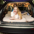 Thicken Backseat SUV/Car/Truck Air Mattress Air Bed Inflatable SUV Truck Mattress -30.31'' Width/Beige
