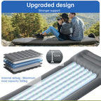 Outdoor thicken self-inflating camping mattress: ultralight, with built-in pump, ideal for travel, hiking, fishing.