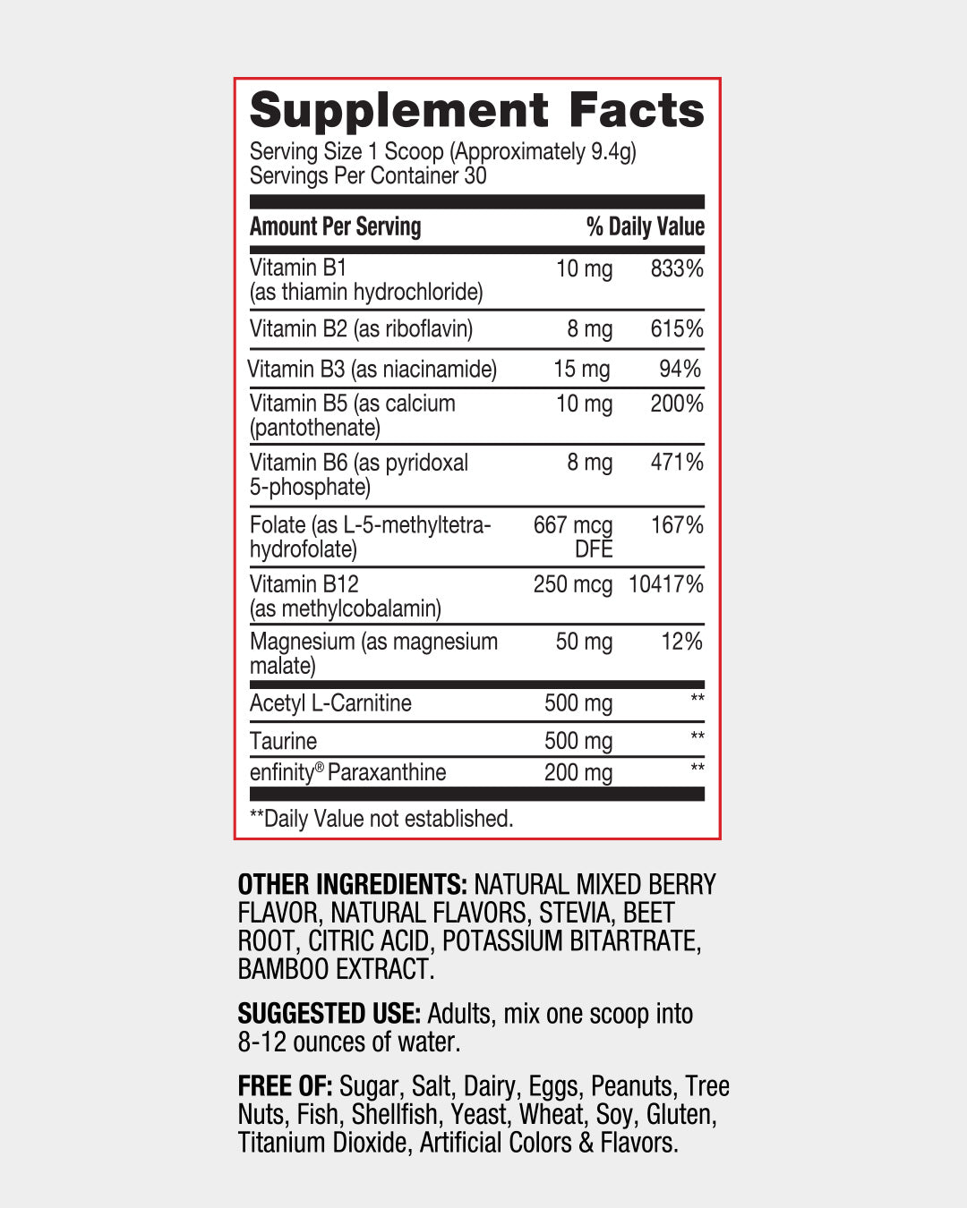 Red Rocker Essentials Energy Support