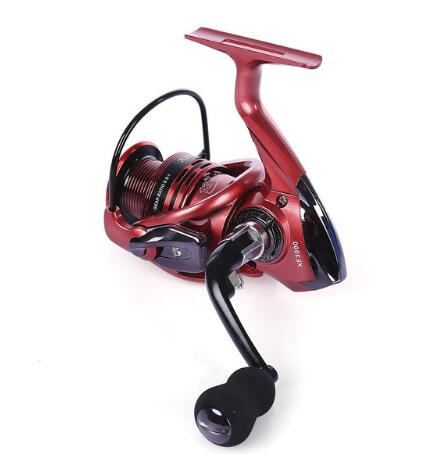 YUMOSHI 13+1BB Full Metal Spinning Fishing Reel 4.7:1/5.5:1 Gear Ratio Pesca Aluminum Spool  Tackle With Foldable Handle