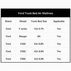 5.5-5.8ft | 6-6.5ft Ford Truck Bed Air Mattress 1.0