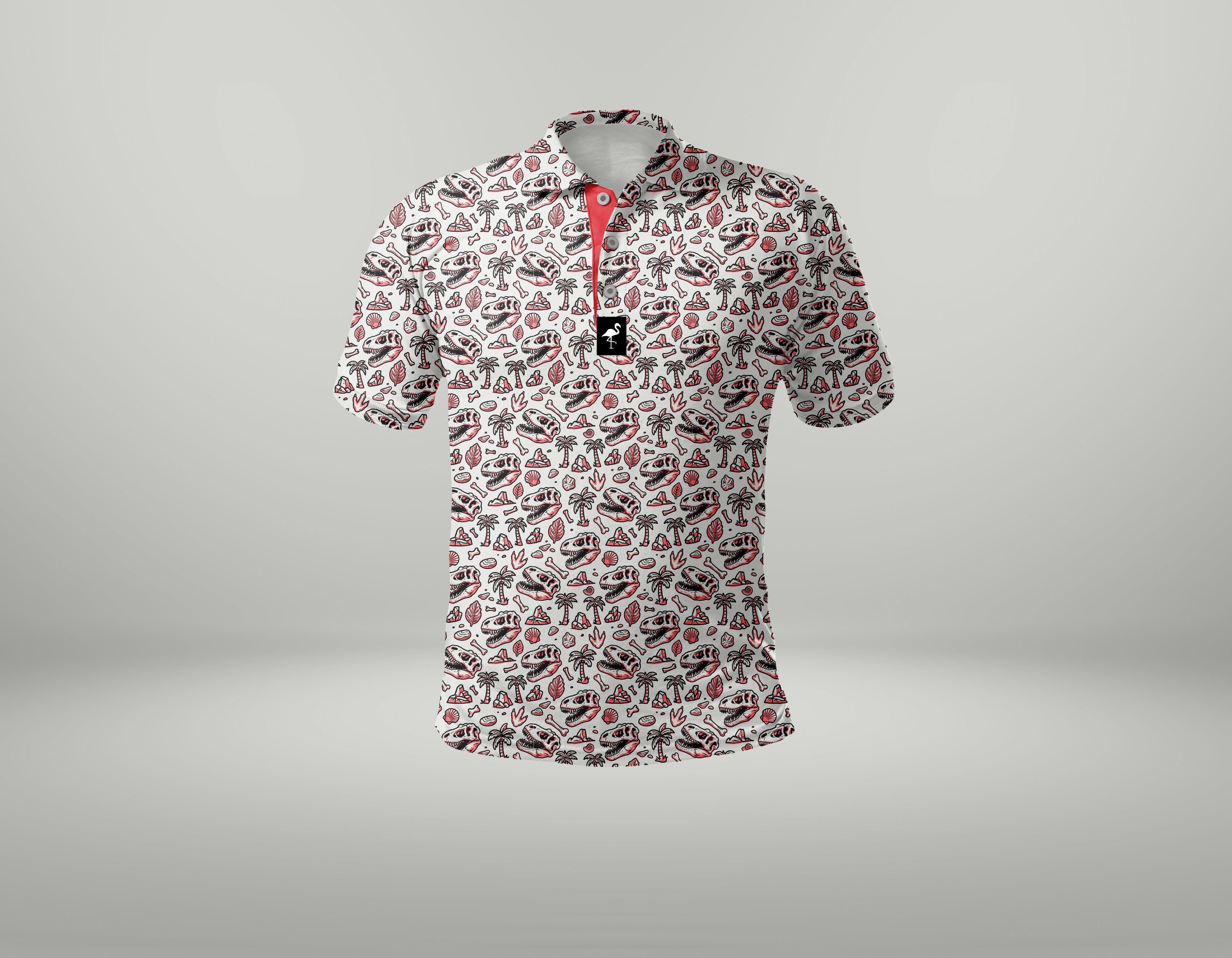 Men's Fossil Fairway Golf Polo | Performance Stretch Golf Shirt | Moisture-Wicking Athletic Polo