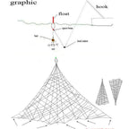 1PC New Fishing Net Fishing Cage fishnet Design Copper Spring Shoal Net Netting Fishing Tackle Fishing Supplies