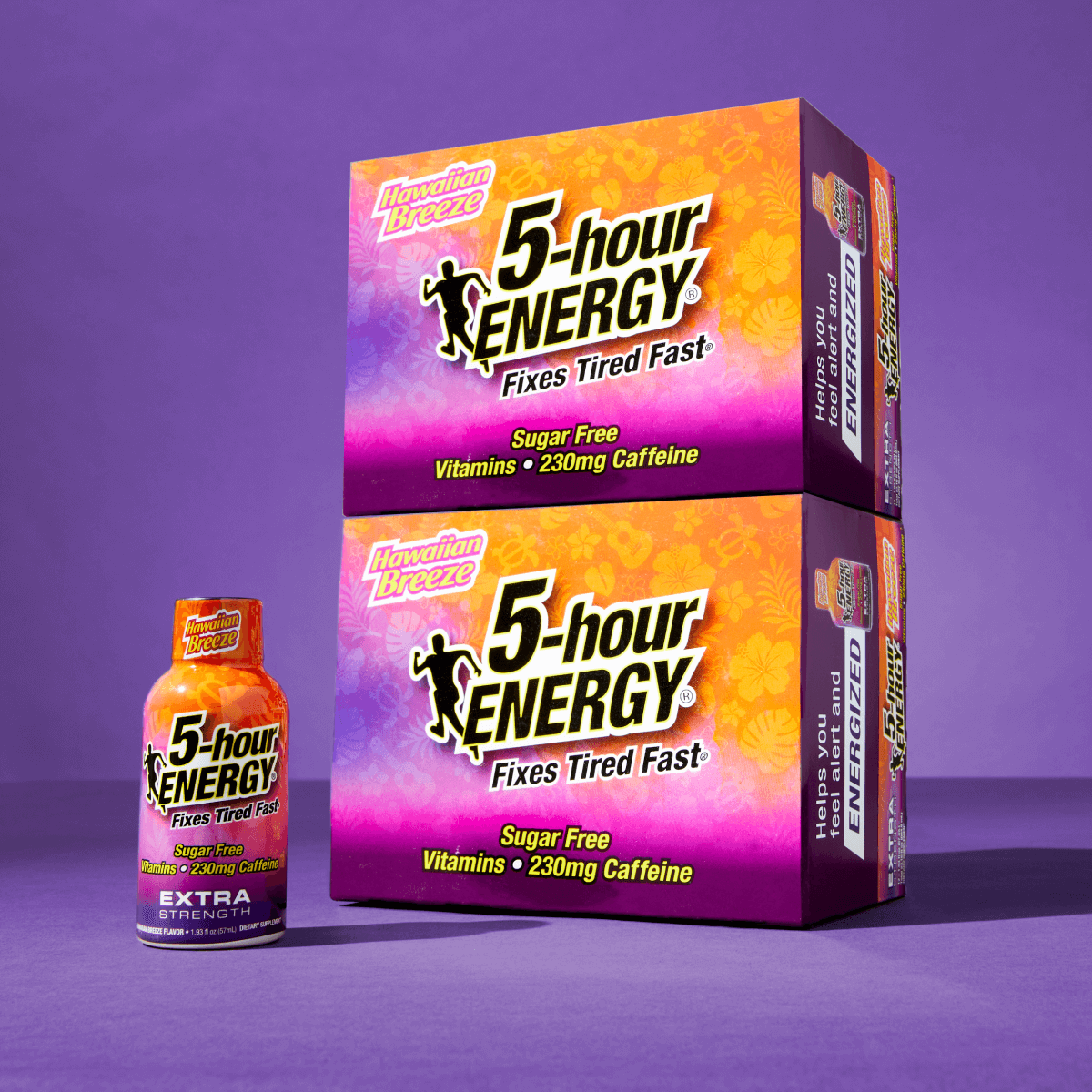 24 Pack 5-hour ENERGY Extra Strength Shots, Hawaiian Breeze Flavor Flavor, 1.93 Fl Oz