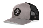 Houston Trucker Hat  |  Gray-Black HOU X Snapback