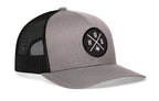 Houston Trucker Hat  |  Gray-Black HOU X Snapback