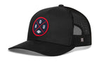 Houston Trucker Hat  |  Black HOU X Football Snapback