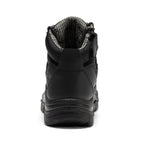 ROCKROOSTER Avalon Black 6 Inch Zip-sided Composite toe Leather Work Boots CP213BK