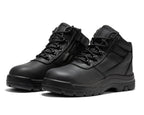ROCKROOSTER Avalon Black 6 Inch Zip-sided Composite toe Leather Work Boots CP213BK