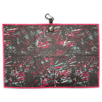 Shadow Palms Golf Towel | 24” x 16” Microfiber Towel | Magnetic Clip & Carabiner | Premium Golf Accessory