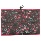 Shadow Palms Golf Towel | 24” x 16” Microfiber Towel | Magnetic Clip & Carabiner | Premium Golf Accessory