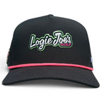 Logie Joe’s "Classic" Golf Hat | Snapback Cap | Built-in Magnetic Ball Marker Holder + Marker Included | Adjustable Script Logo