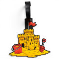Sand Castle Clip-On Tag | Multi-Use Bag Tag, Travel Tag, Golf Accessory