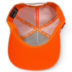 Orange Dream Golf Hat | Snapback Cap | Built-in Magnetic Ball Marker Holder + Marker Included | Adjustable