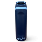 Great Blue Heron Hydration Bottle | 24oz Insulated Stainless Steel | Flip Straw Lid w/ Handle