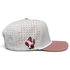 Orangutan Golf Hat | Snapback Cap | Built-in Magnetic Ball Marker Holder + Marker Included | Adjustable Ape Tan