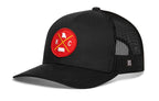 Kansas City Trucker Hat  |  Red Gold KC X  |  Black Snapback