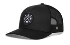 Kansas Trucker Hat  |  Black KAN X Snapback