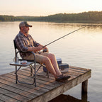 Lightweight Folding Camping Chair with Side Table