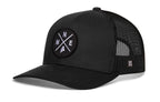 Maine Trucker Hat  |  Black MNE X Snapback