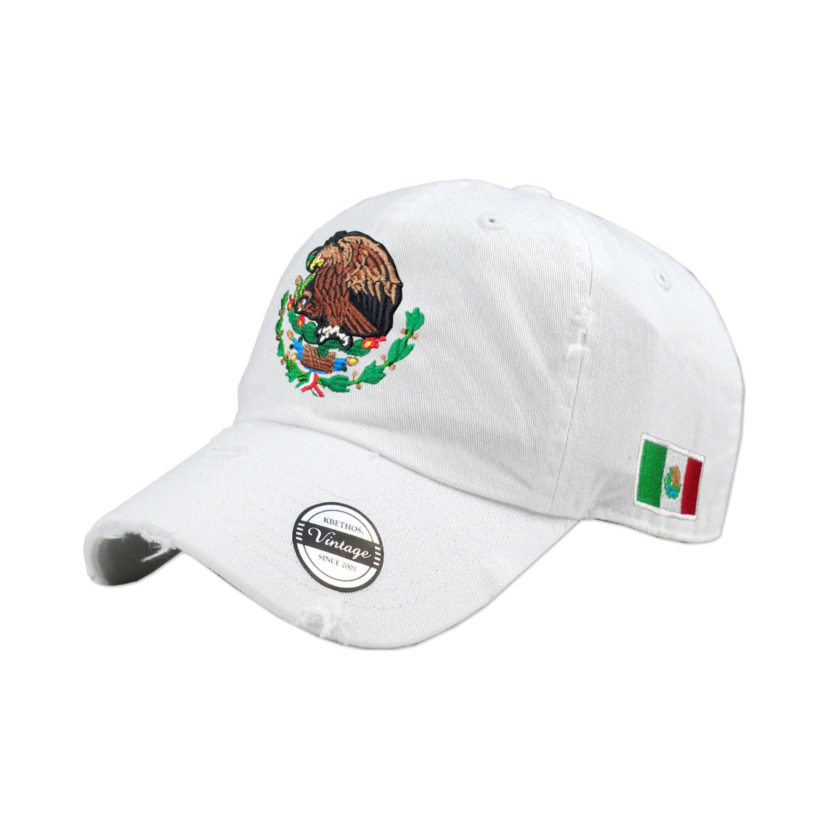 Mexico Vintage hats with Mexican Flag and Shield