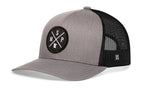 Minneapolis- St. Paul Trucker Hat  |  Gray-Black MSP X Snapback