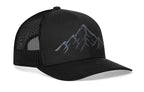Mountain Range Trucker Hat  |  Black Outdoors Snapback