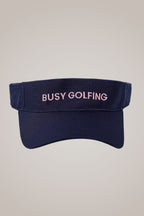 Busy Golfing Navy Sport Visor