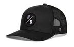 North Dakota Trucker Hat  |  Black ND X Snapback