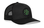 PNW Bigfoot Trucker Hat  |  Black Pacific Northwest Snapback