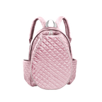 Pink Quilted Tennis Racquet Backpack