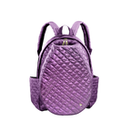Purple Quilted Tennis Racquet Backpack