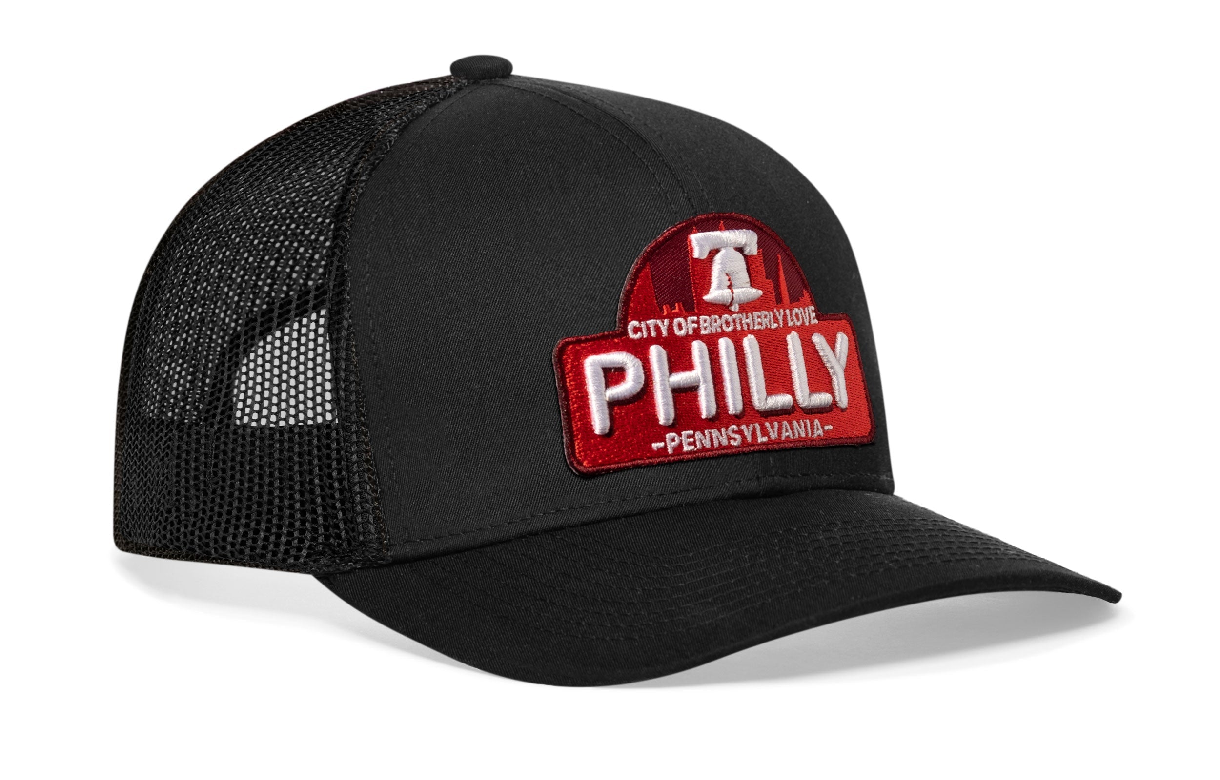 Philly City of Brotherly Love Trucker Hat  |  Cityscape Snapback